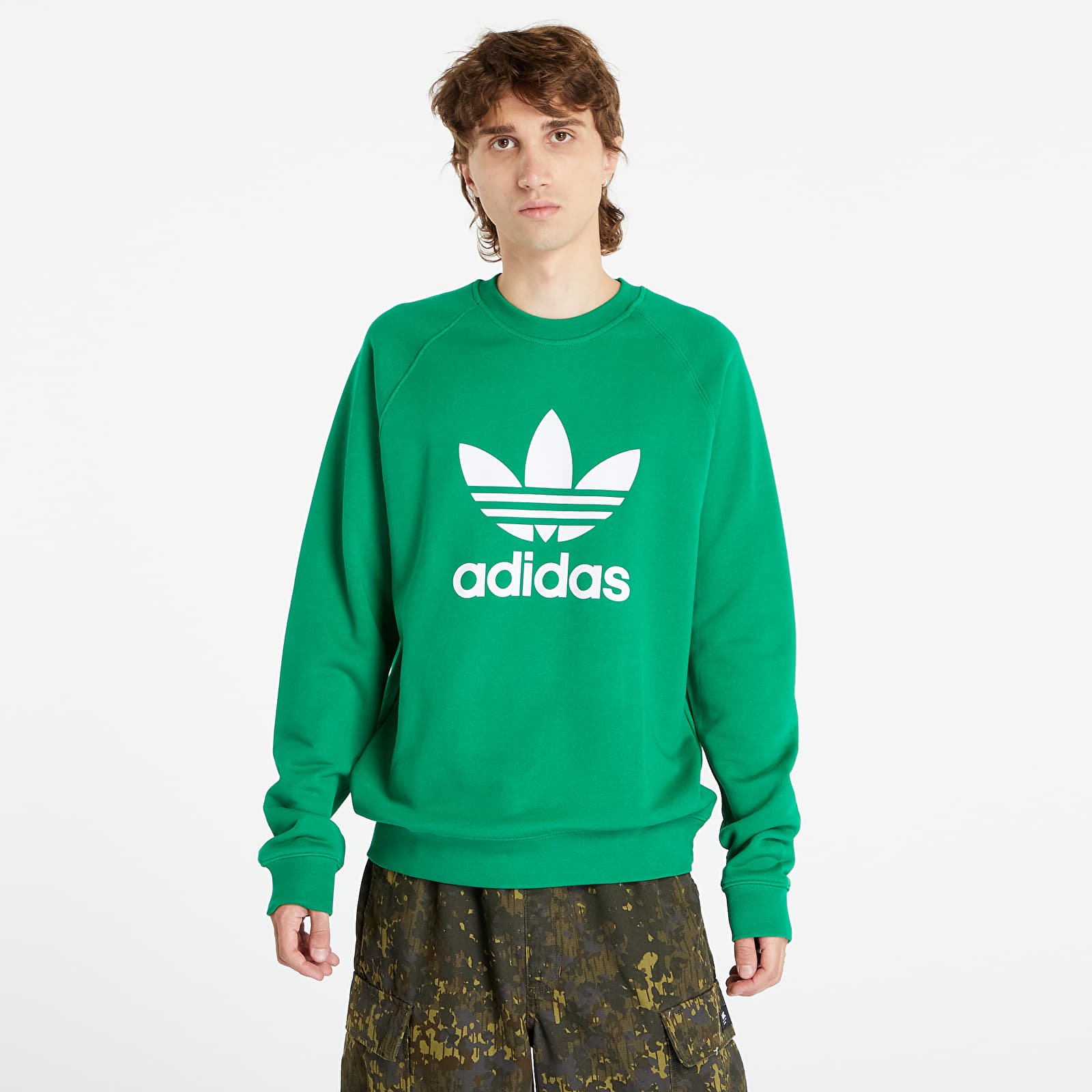Hoodies and sweatshirts adidas Adicolor Classics Trefoil Crewneck Sweatshirt Green