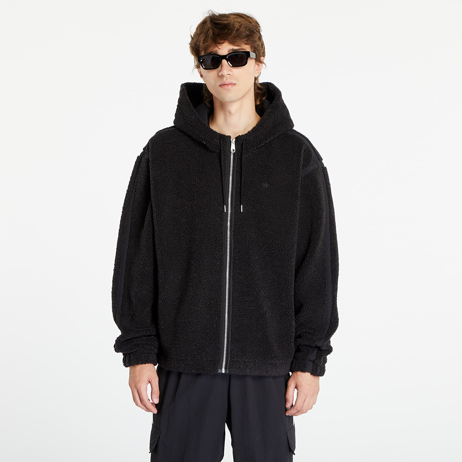 Jacken adidas Originals Essentials Polar Fleece Jacket Black Queens