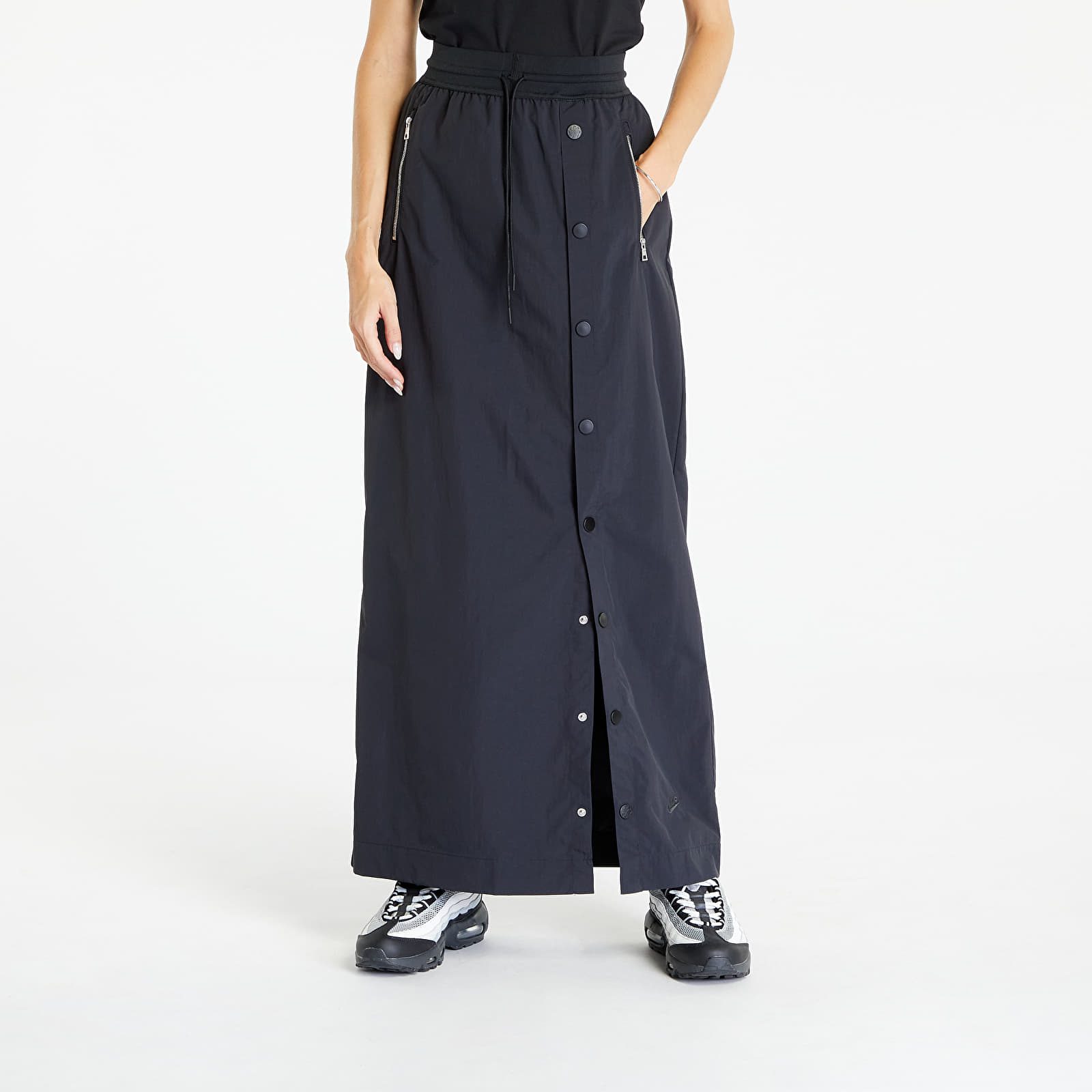 Rokken Nike Sportswear Tech Pack Storm-FIT Women's High Rise Maxi Skirt Black/ Anthracite/ Anthracite
