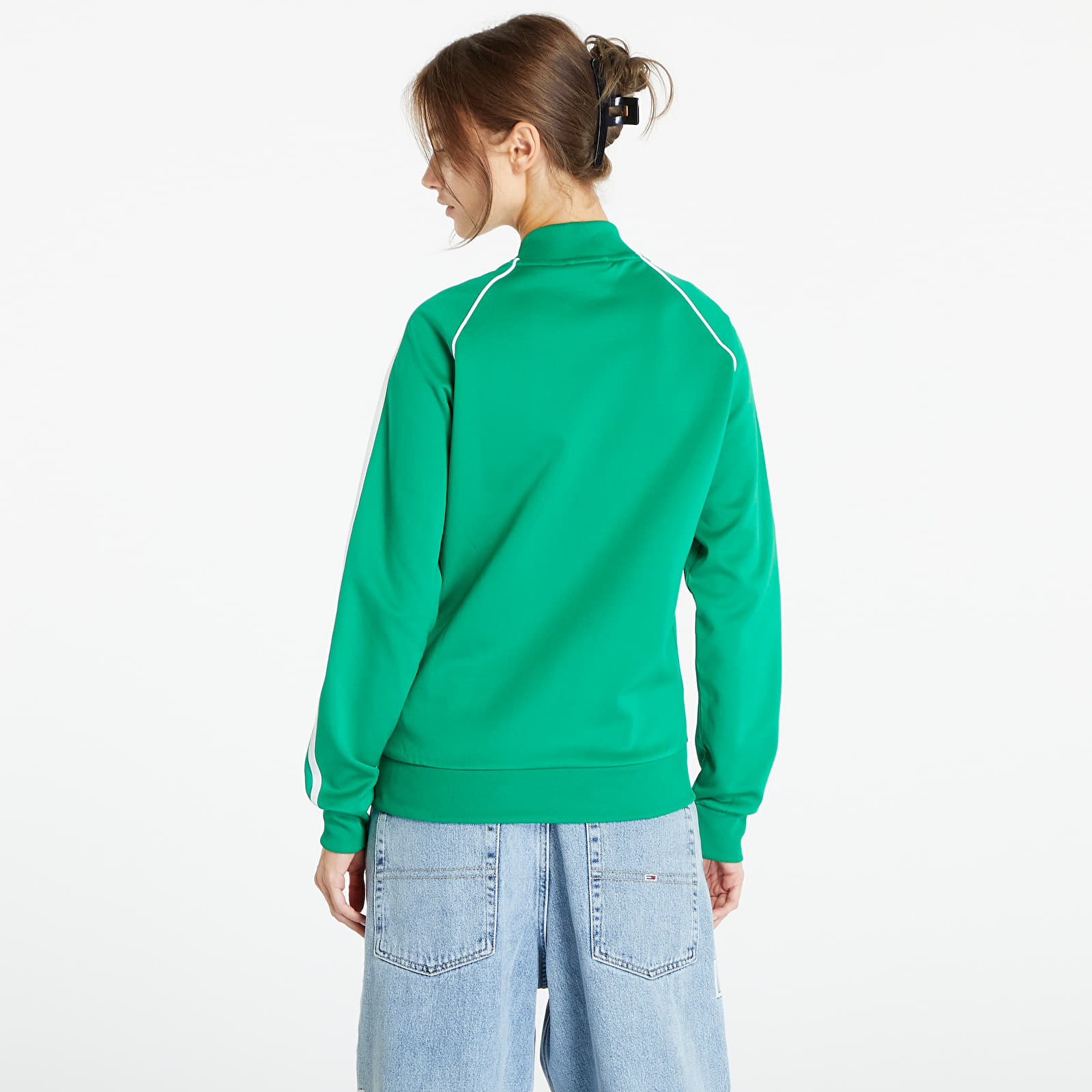 Mikiny adidas Sustainability Classic Track Top Green