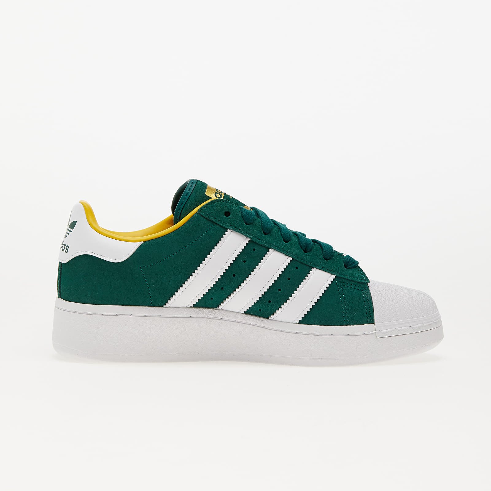 Scarpe e scarpe da ginnastica da uomo adidas Originals Superstar Xlg Collegiate Green Ftw White Bold Gold Queens