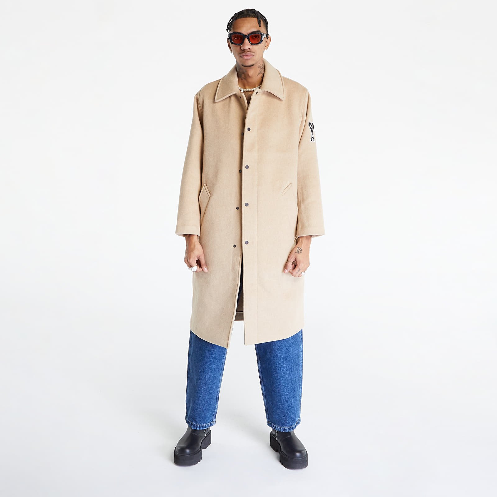 Jackets and Coats Puma x AMI Coat UNISEX Light Sand Queens
