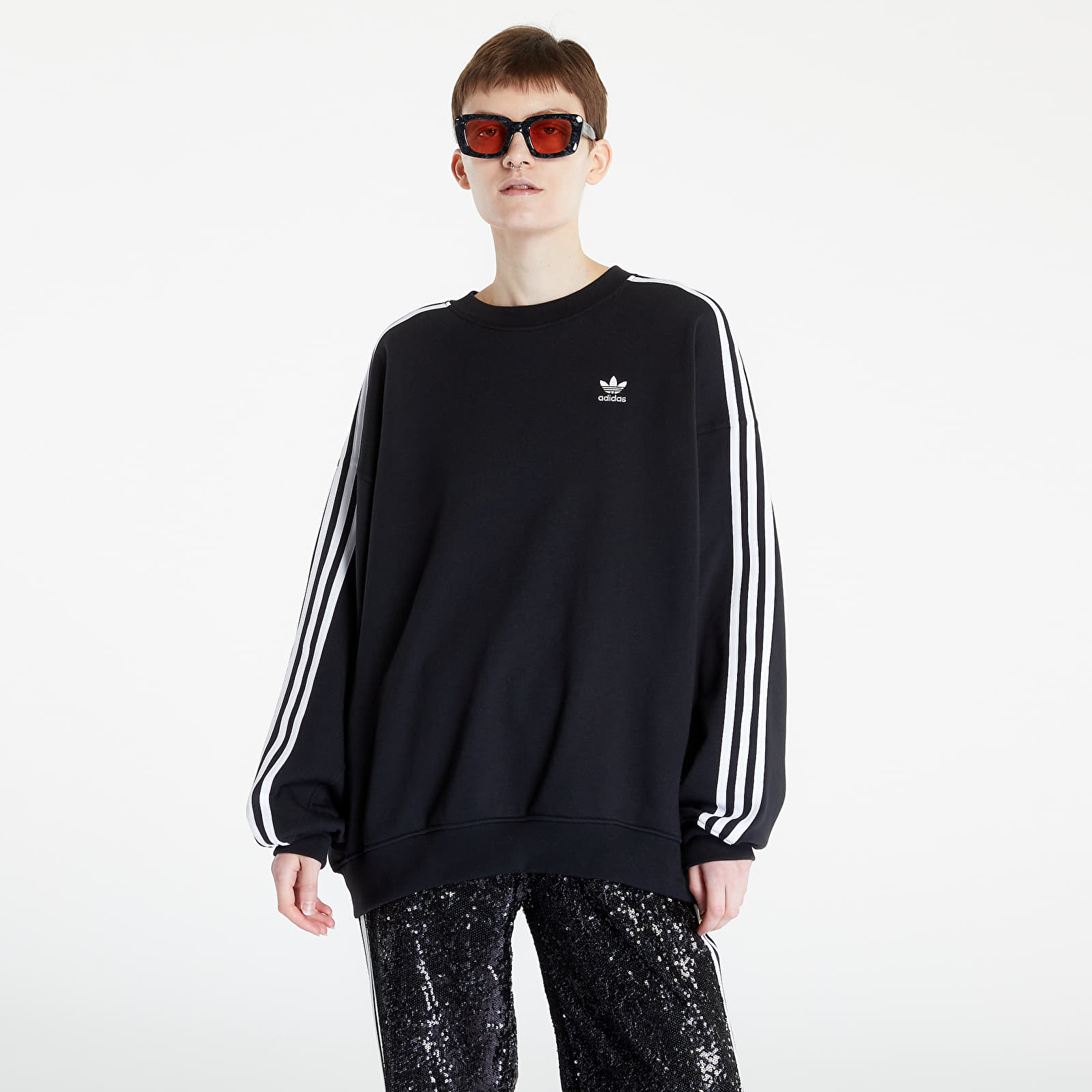 Hoodies and sweatshirts  adidas Originals Oversized Sweatshirt Black