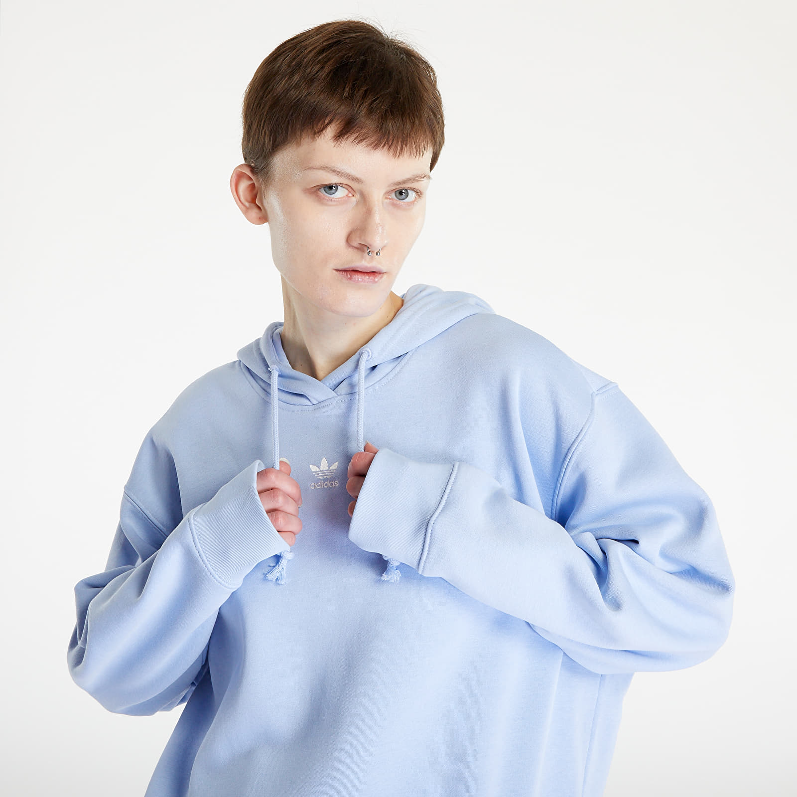 Sweatshirts adidas Originals Hoodie Light Blue Queens