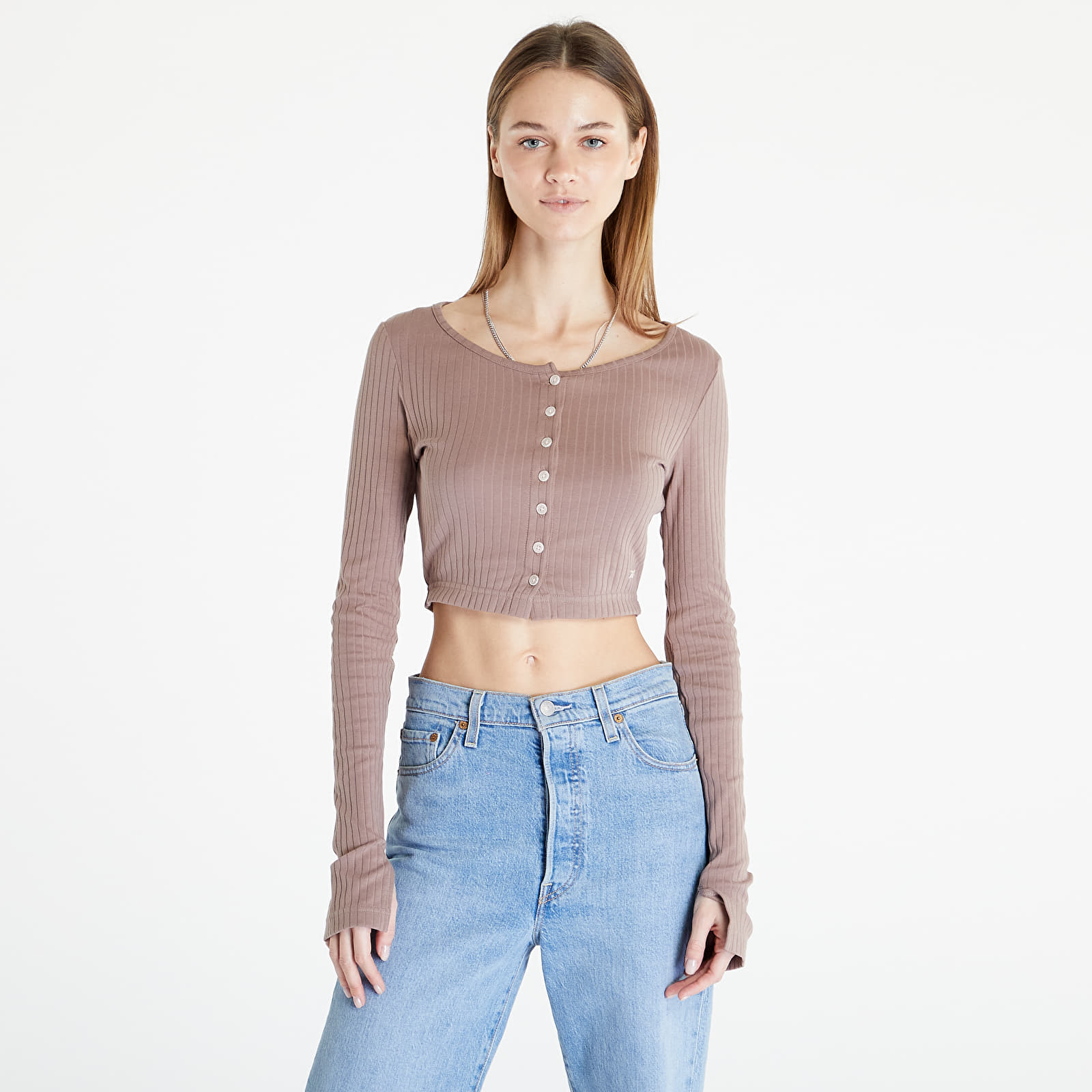 Topovi i majce kratkih rukava Reebok Classics Long Sleeve Shirt Taupe