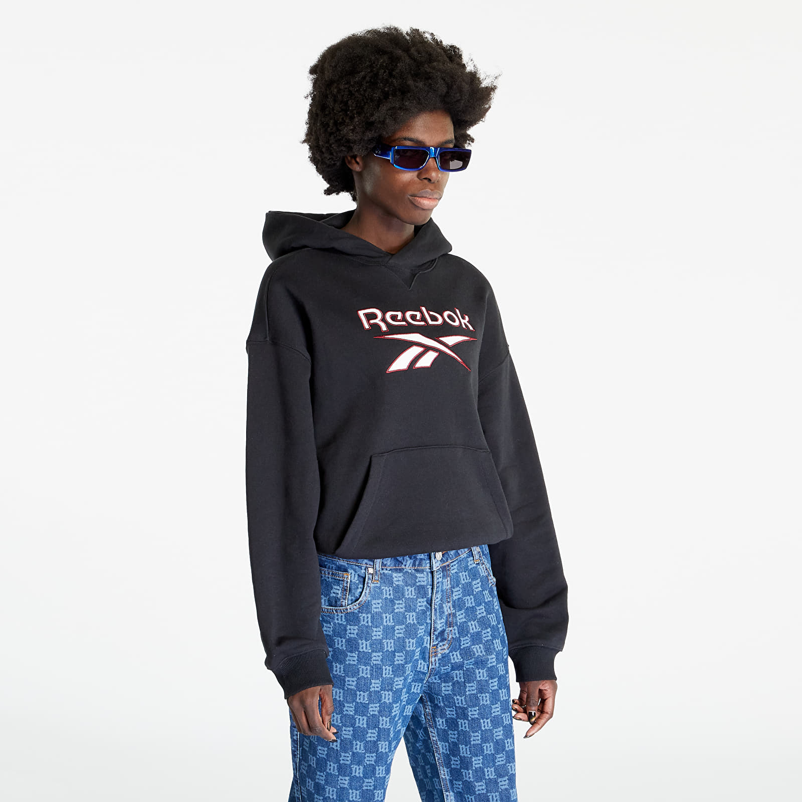 Sweatshirts Reebok Classics Archive Big Logo Hoodie Black