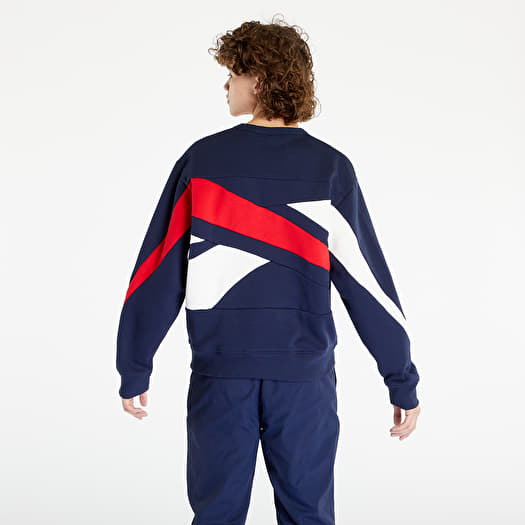 Reebok classics navy vector logo sweatshirt top