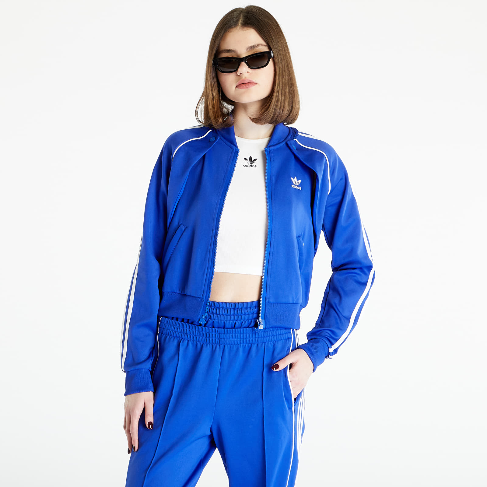 Hanorace adidas Originals SST Track Top Lucid Blue