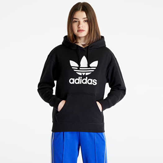 Black trefoil outlet hoodie