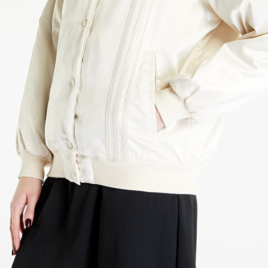 Adidas white bomber jacket outlet