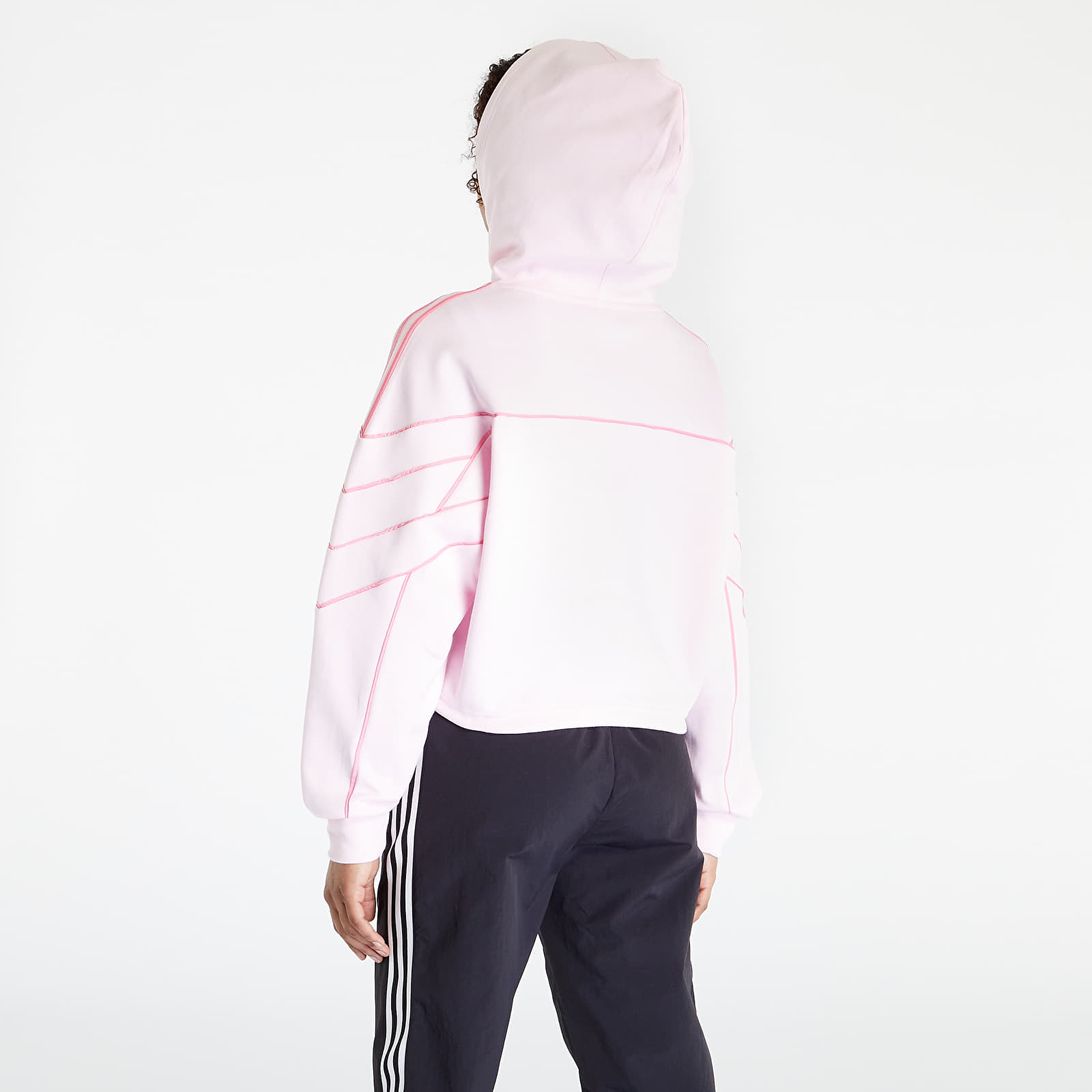 Φούτερ adidas Originals Aloxe Crop Hoodie Clear Pink