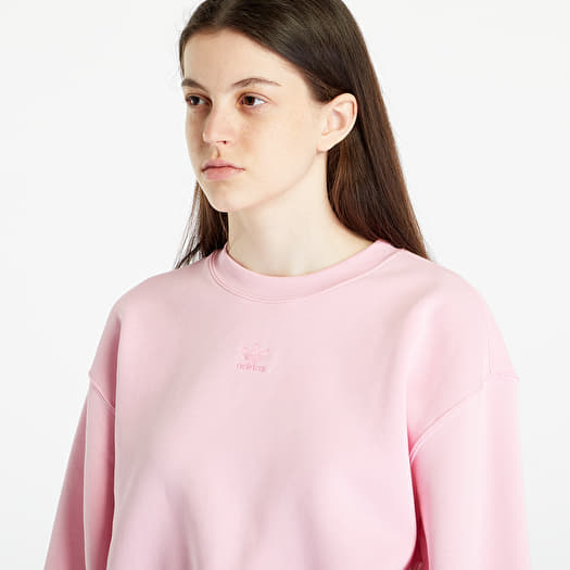 Adidas pink crew neck sweatshirt sales