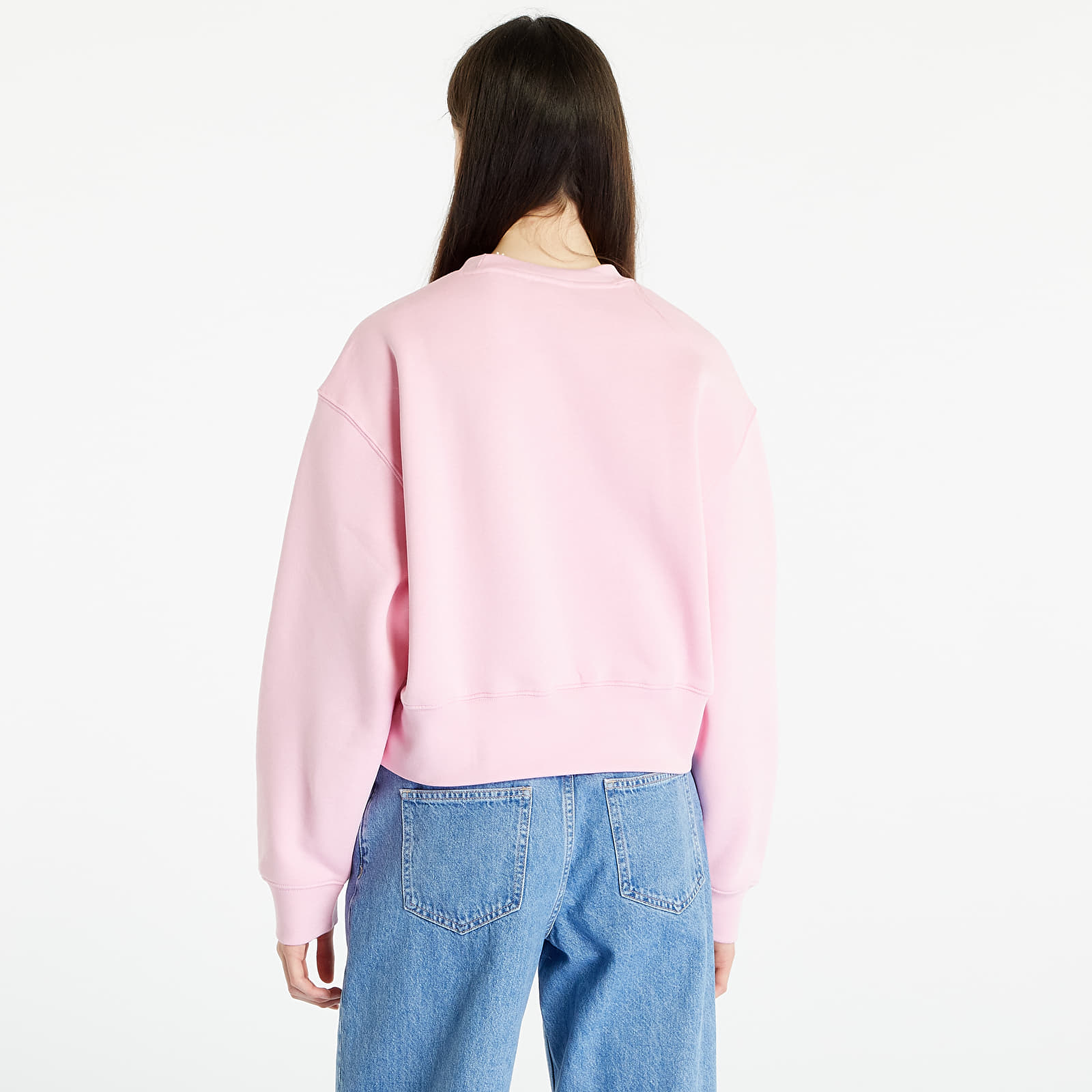 Mikiny adidas Originals Adicolor Essentials Crewneck True Pink