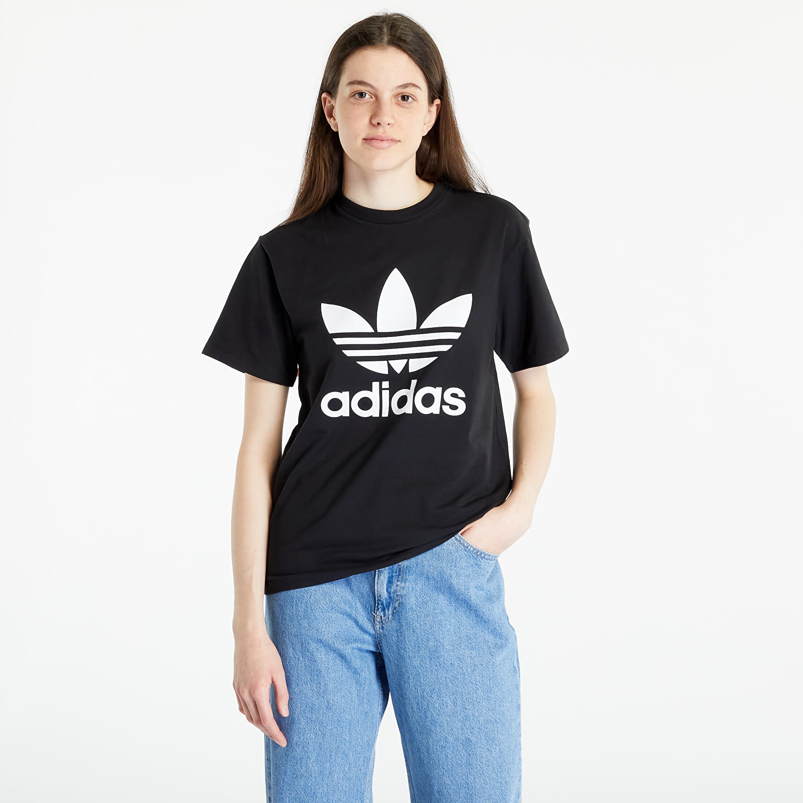 Dámské oblečení adidas Originals Trefoil Tee Black Noir