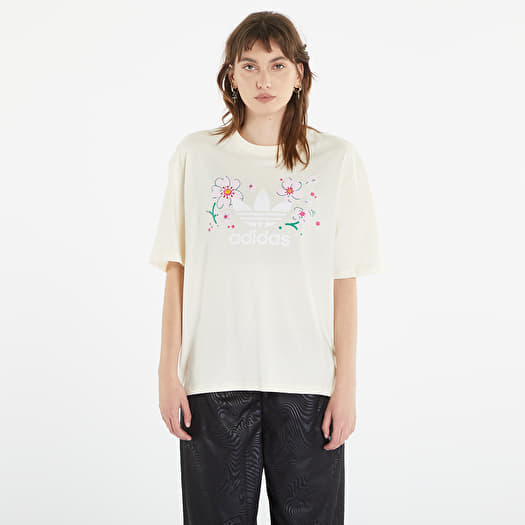 T shirts adidas Originals Oversized Short Sleeve Tee Core White