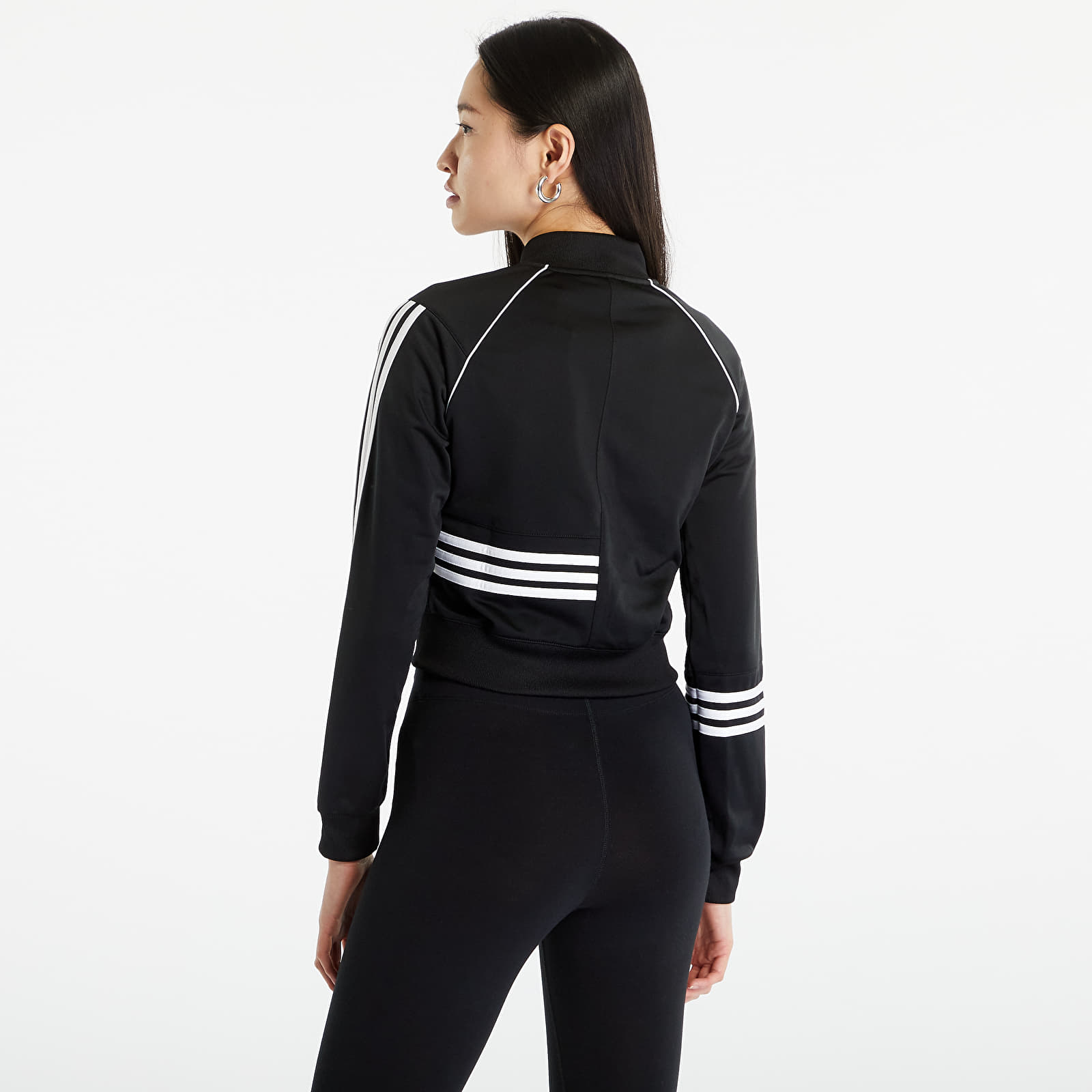 Hoodies and sweatshirts adidas Originals Short Sustainable Track Top Black