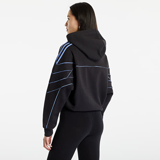 Sweatshirts adidas Originals Archive Cut Line Crop Hoodie Black Queens