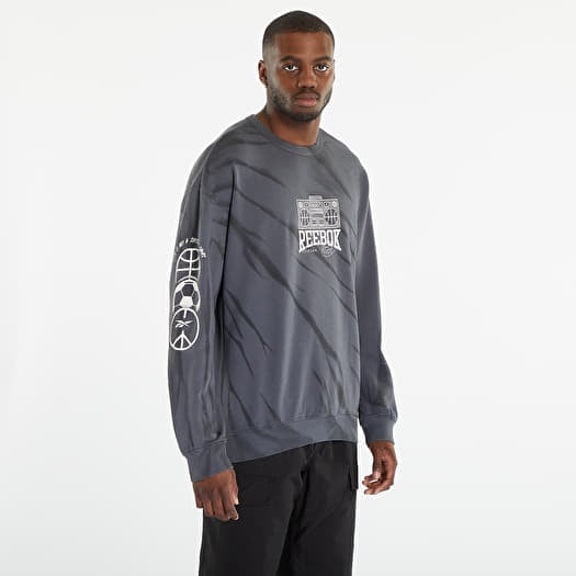 Hoodies and sweatshirts Reebok Classics Block Party Crew Sweatshirt Pure Grey Queens