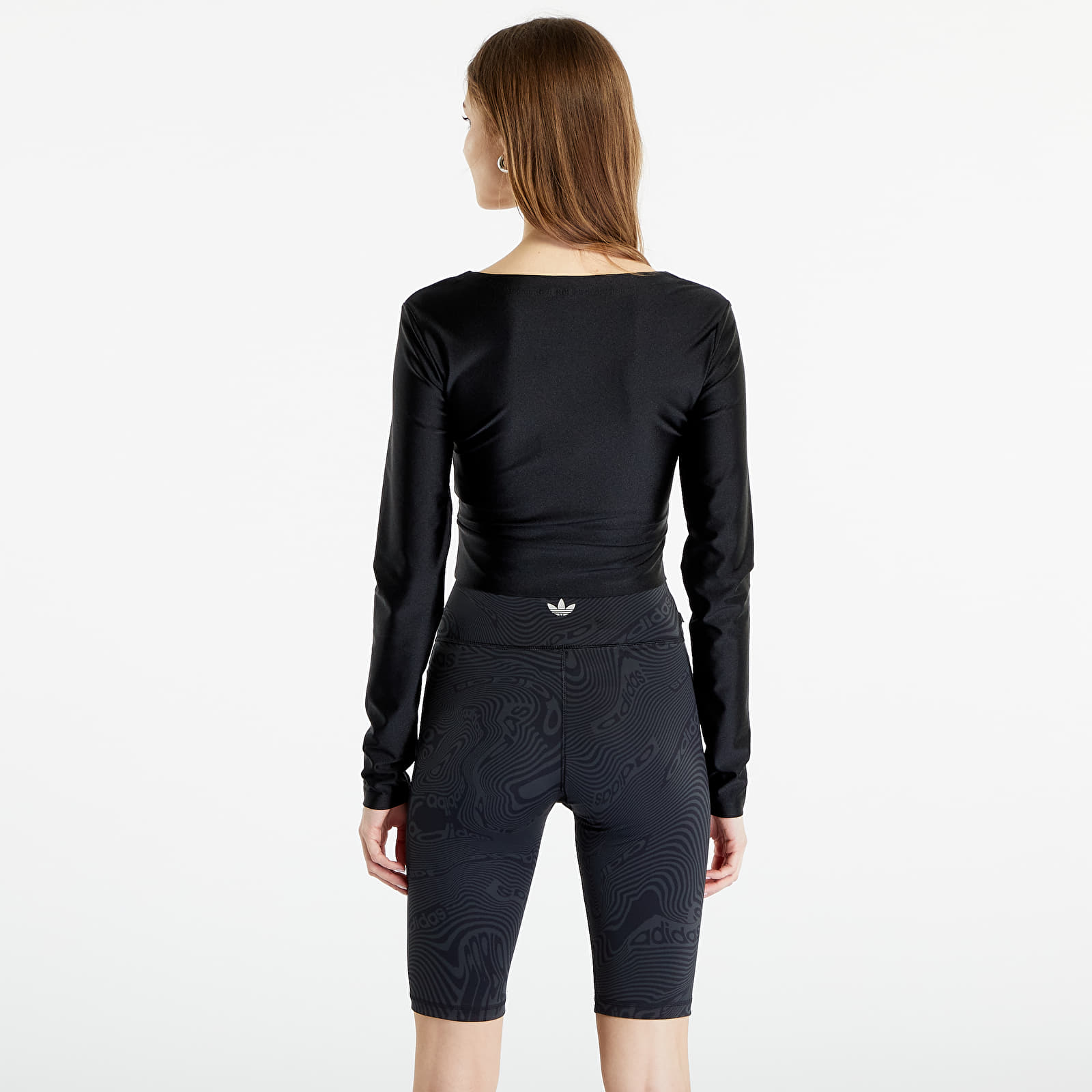 Oberteile adidas Originals Long Sleeve Crop Black Queens