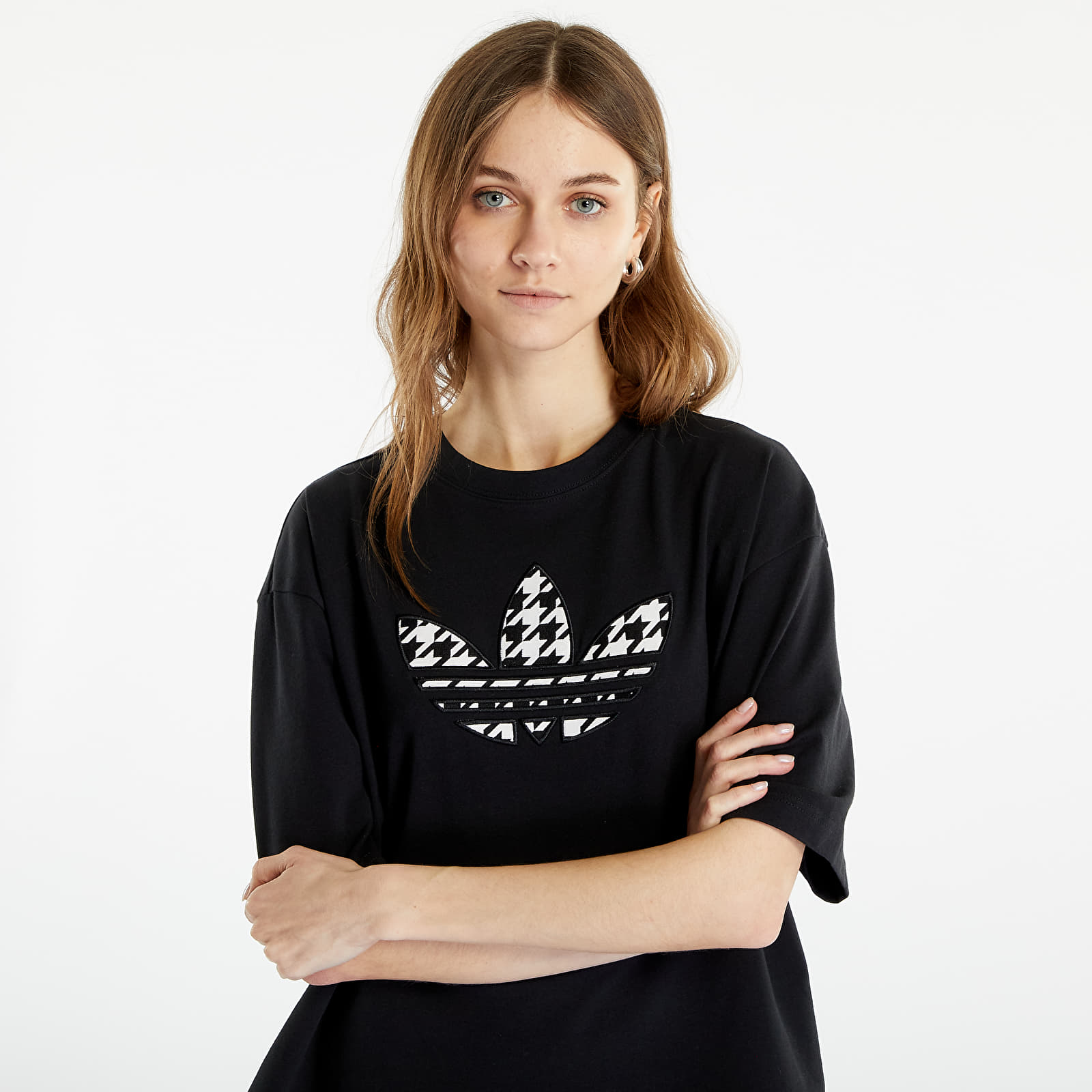 Adidas originals trefoil infill crew sweatshirt 2025
