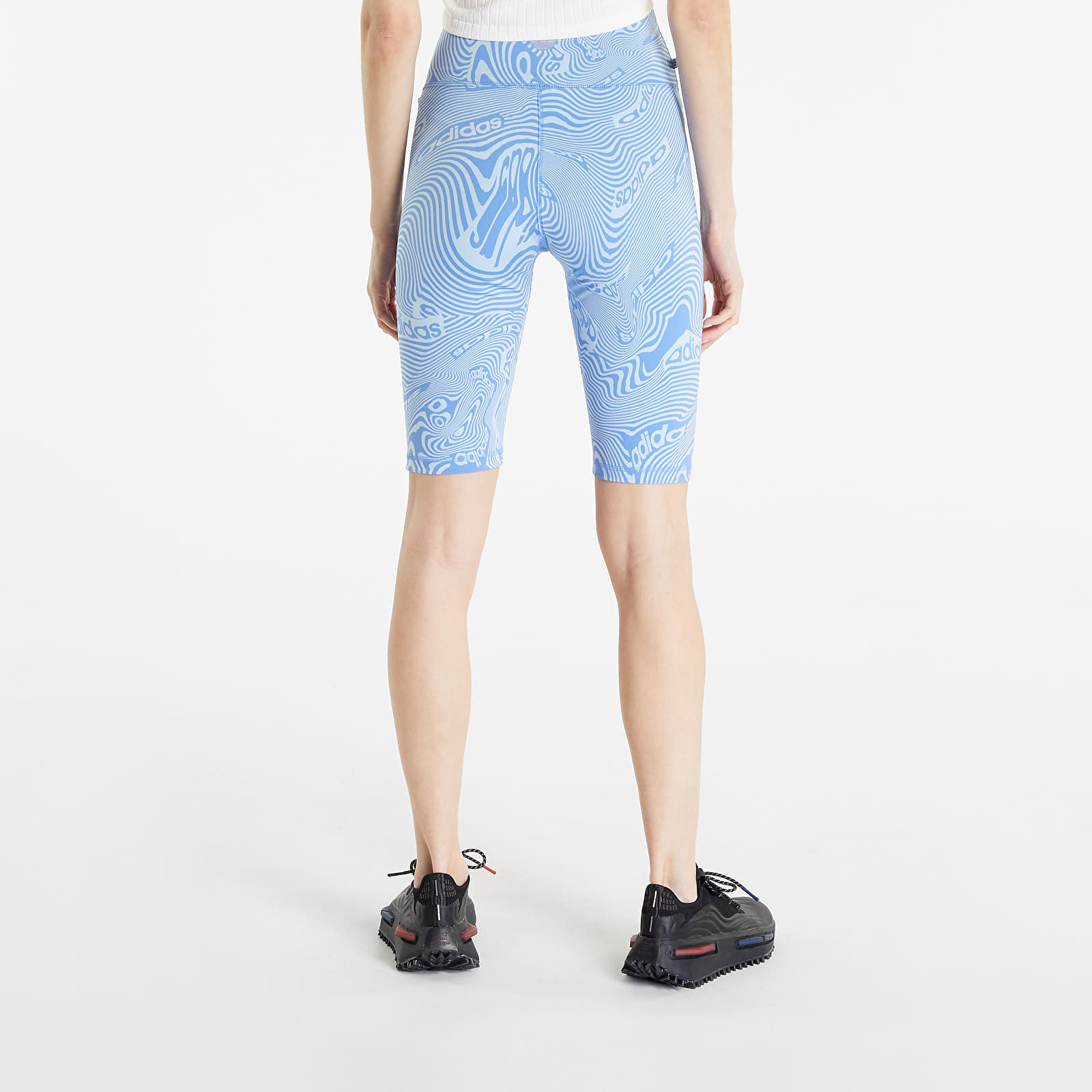 Shorts adidas Originals Marble Print Bike Shorts Clear Sky/ Blue Fusion