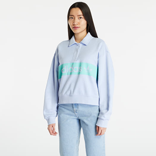 Hoodies and sweatshirts adidas Collar Sweatshirt Blue Dawn Queens