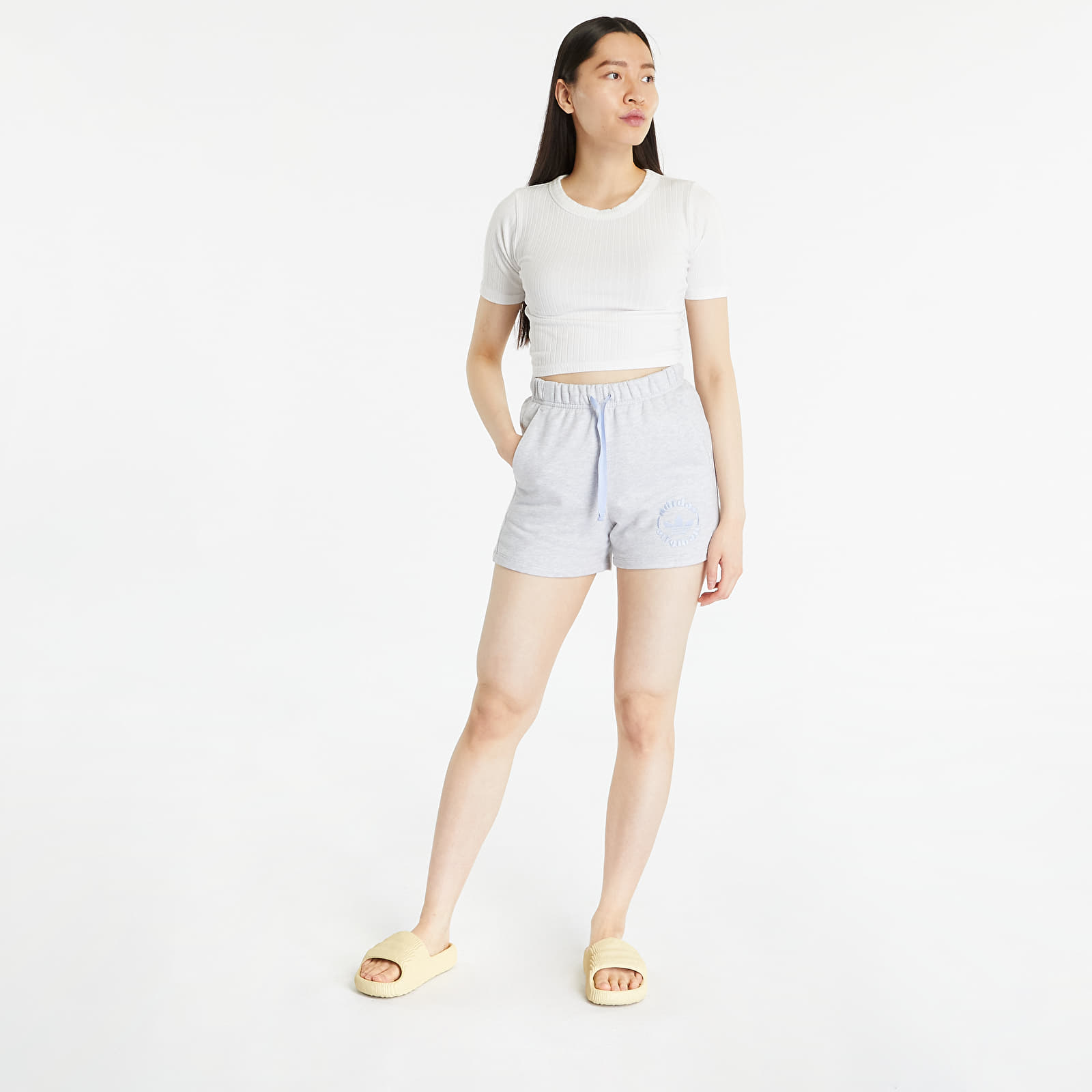 Calções adidas Originals Shorts Light Grey Heather