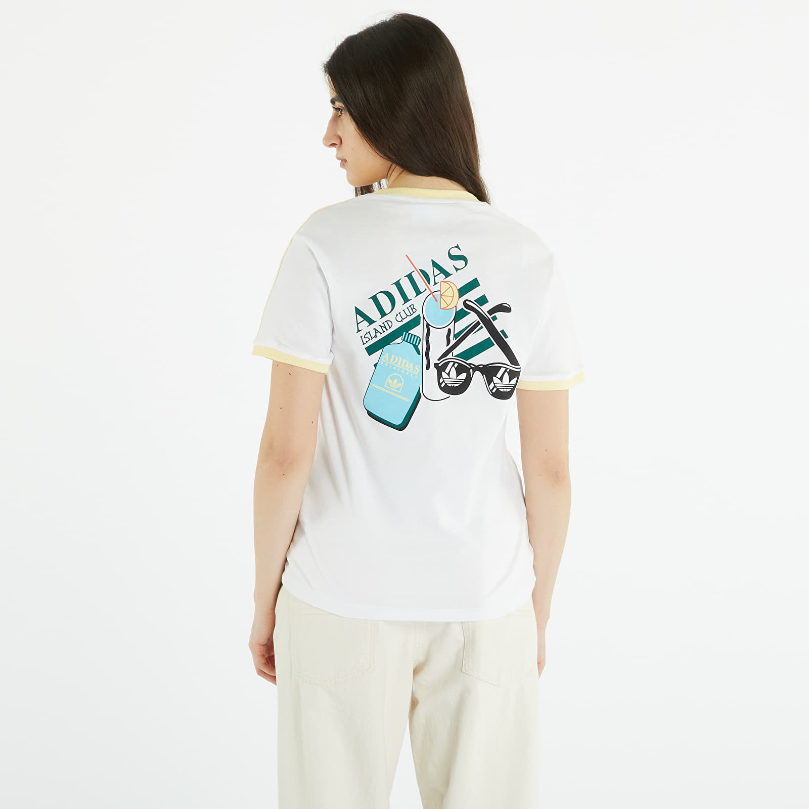 T Shirts adidas Originals Archive Graphic Tee White Queens