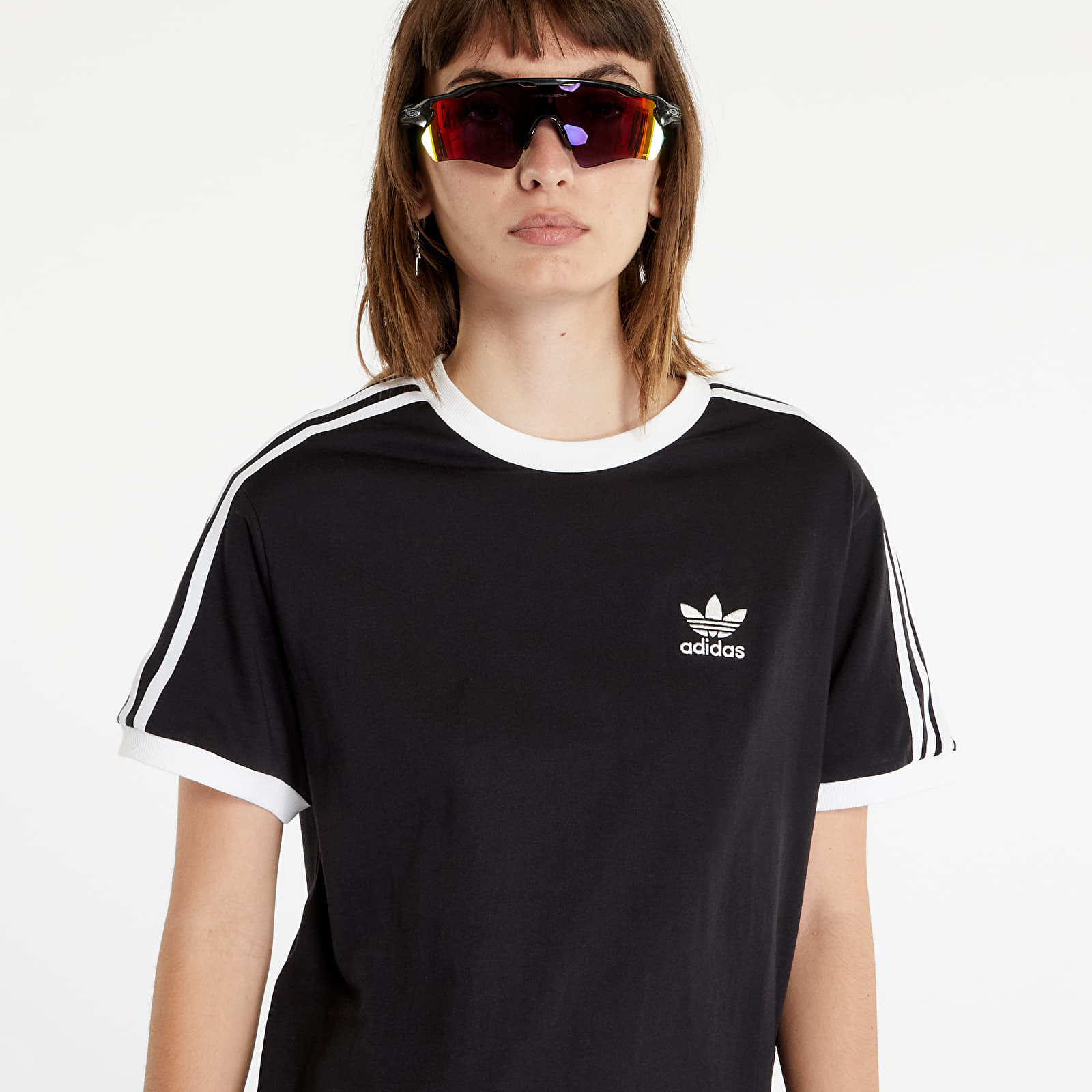 T-shirts adidas Originals 3 Stripes Short Sleeve Tee Black