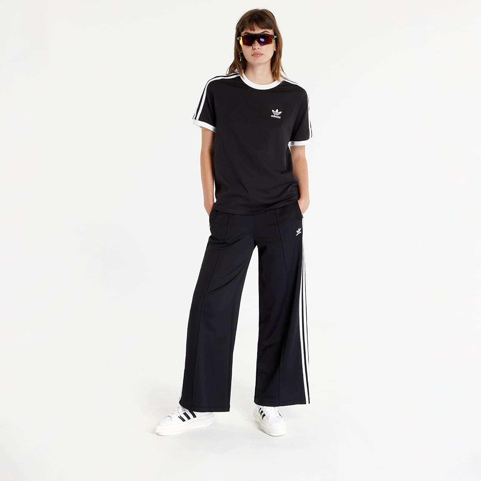 T-shirts adidas Originals 3 Stripes Short Sleeve Tee Black