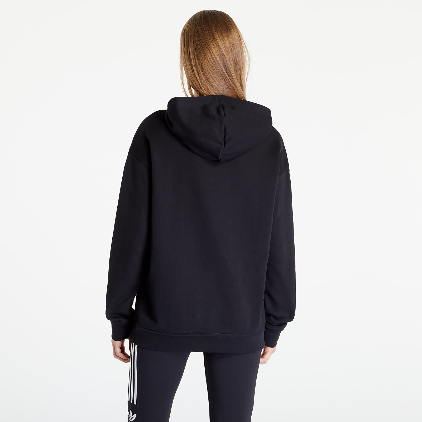 Hoodies and sweatshirts adidas Originals Trefoil Hoodie Black Queens