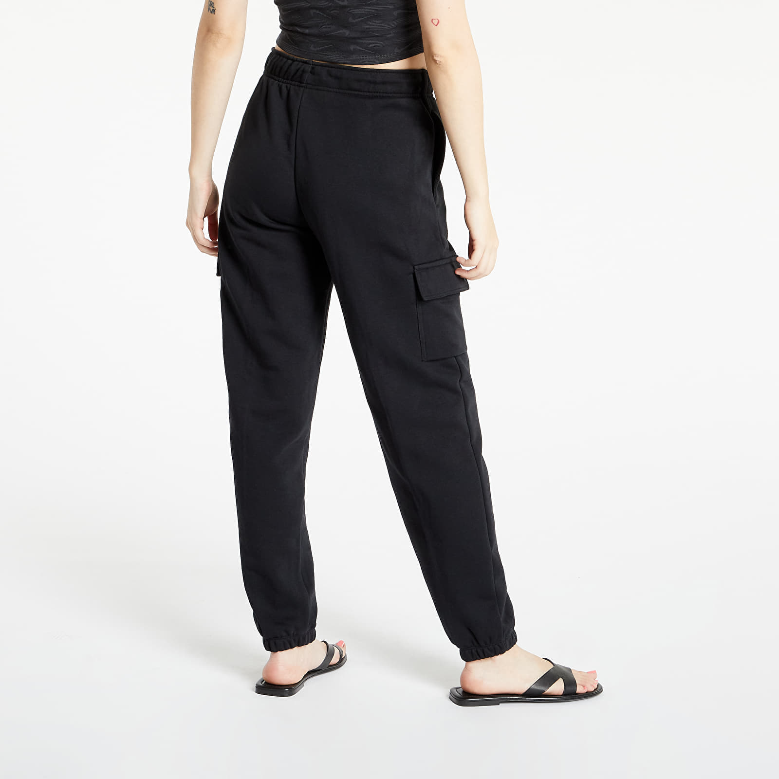 Trenirka hlače  Nike Women's Mid-Rise Cargo Pants Black/ White