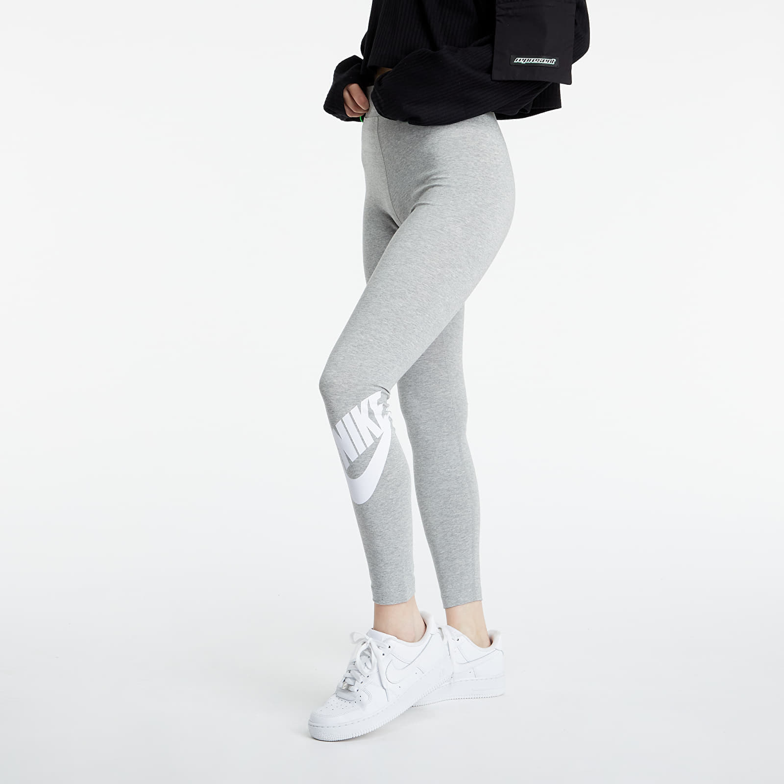 Leggings Nike Women's High-Waisted Logo Leggings Dk Grey Heather