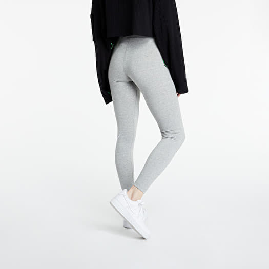 Leggings Nike Women's High-Waisted Logo Leggings Dk Grey Heather/ White
