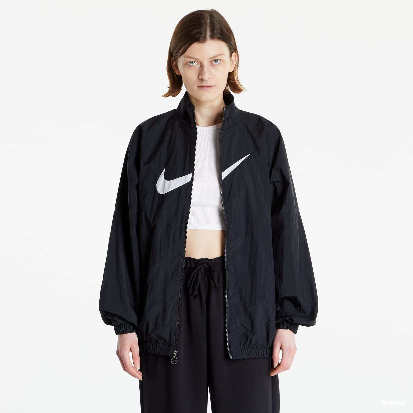 Jackets Nike NSW Essential Women's Woven Jacket Black/ White