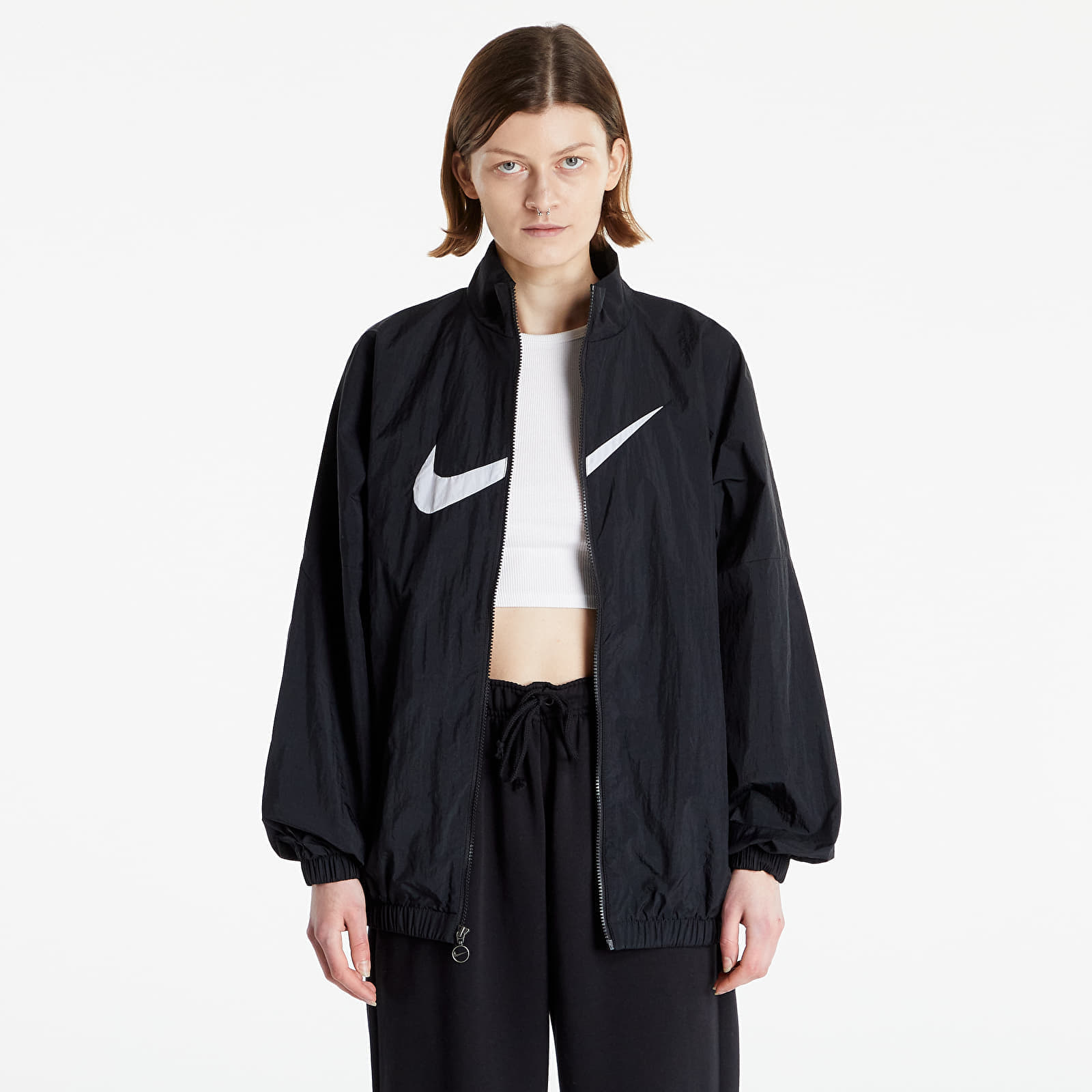 Μπουφάν Nike Sportswear Essential Woven Jacket Black/ White L