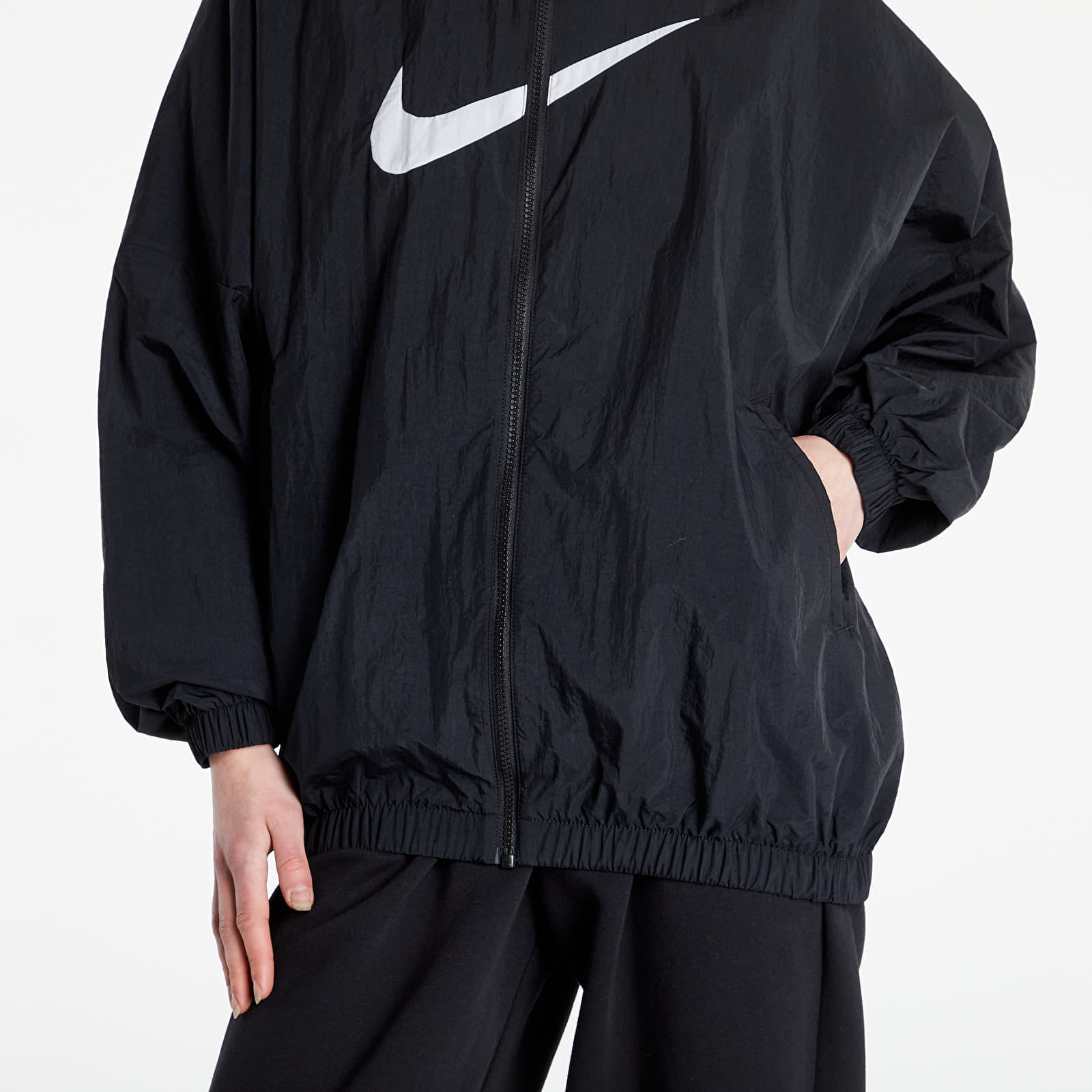 Jackets Nike NSW Essential Women's Woven Jacket Black/ White