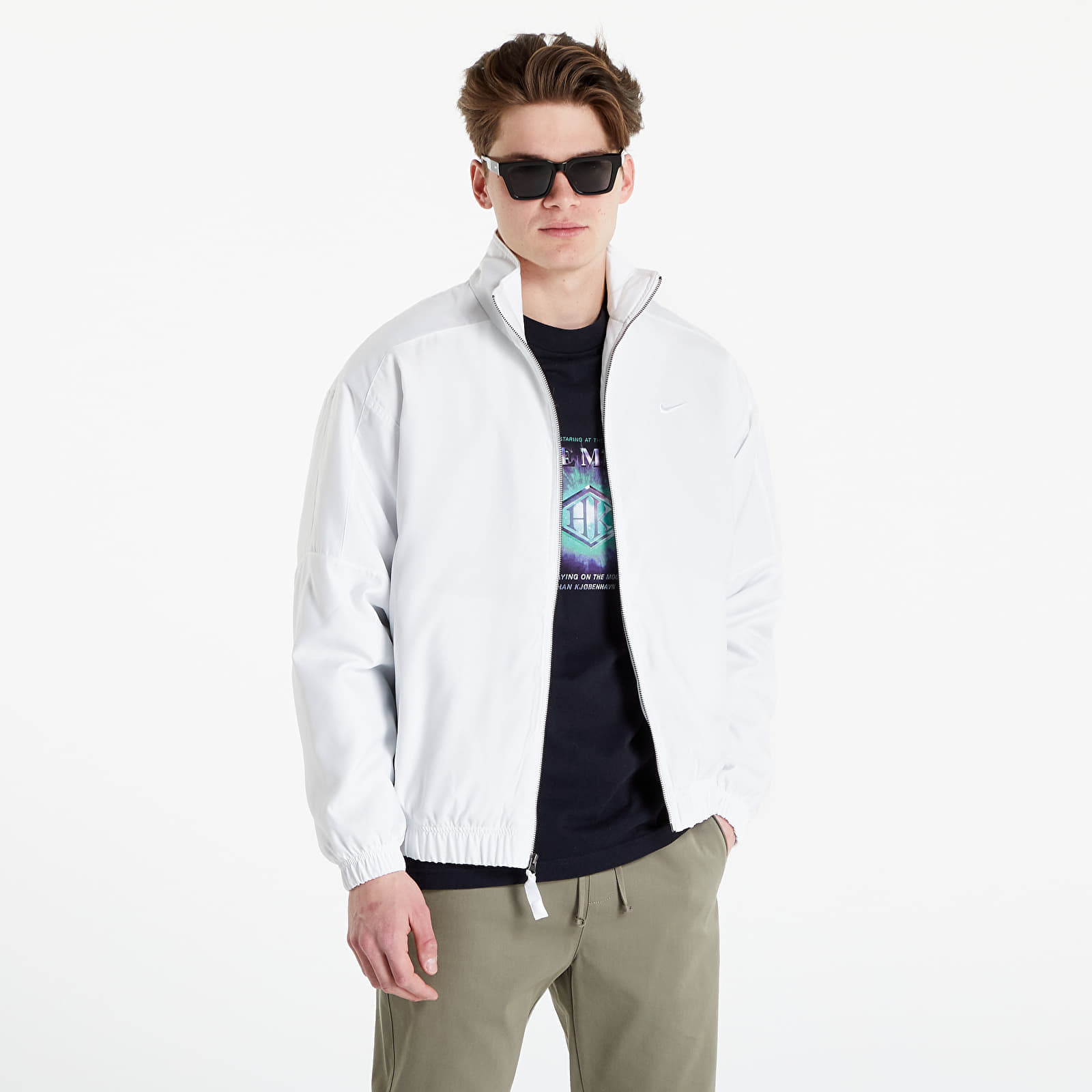 Jakne Nike Solo Swoosh Satin Bomber Jacket White