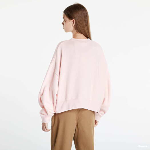 Hoodies and sweatshirts Nike Sportswear Collection Essentials Women s Oversized Fleece Crew Sweatshirt Pink Queens