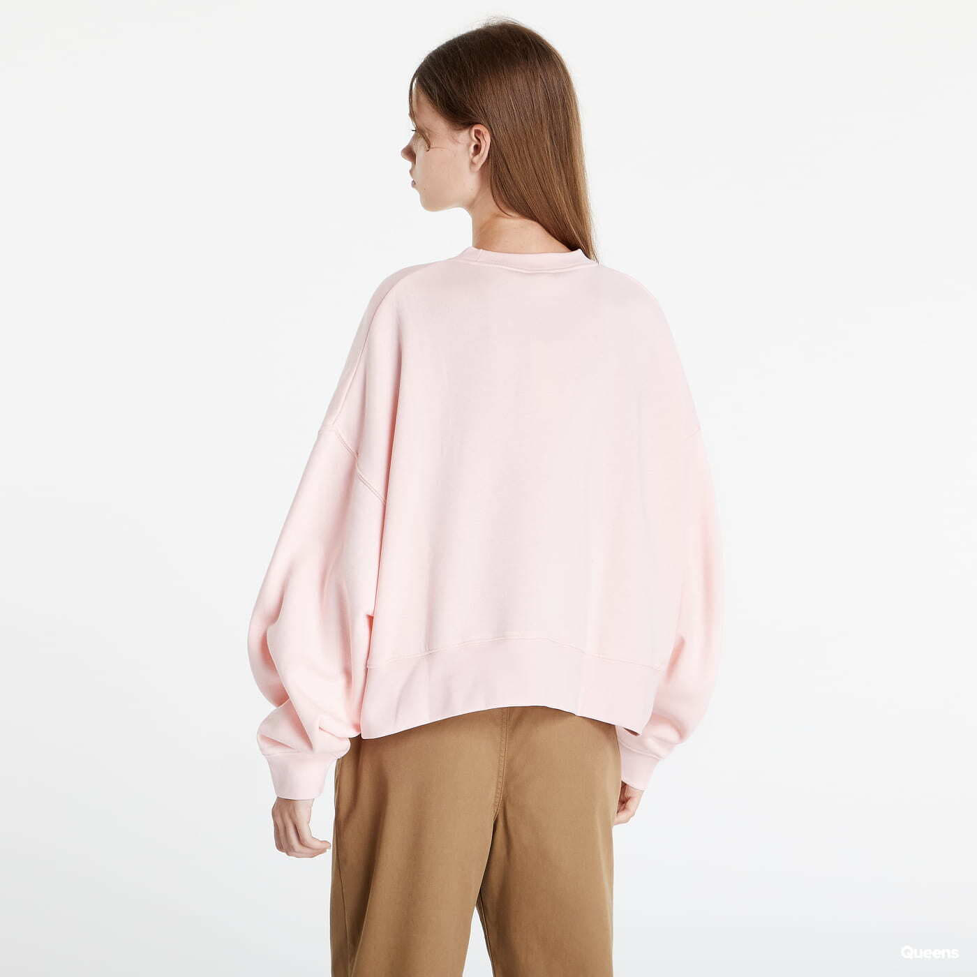 Hoodies and sweatshirts Nike Sportswear Collection Essentials Women's Oversized Fleece Crew Sweatshirt Pink