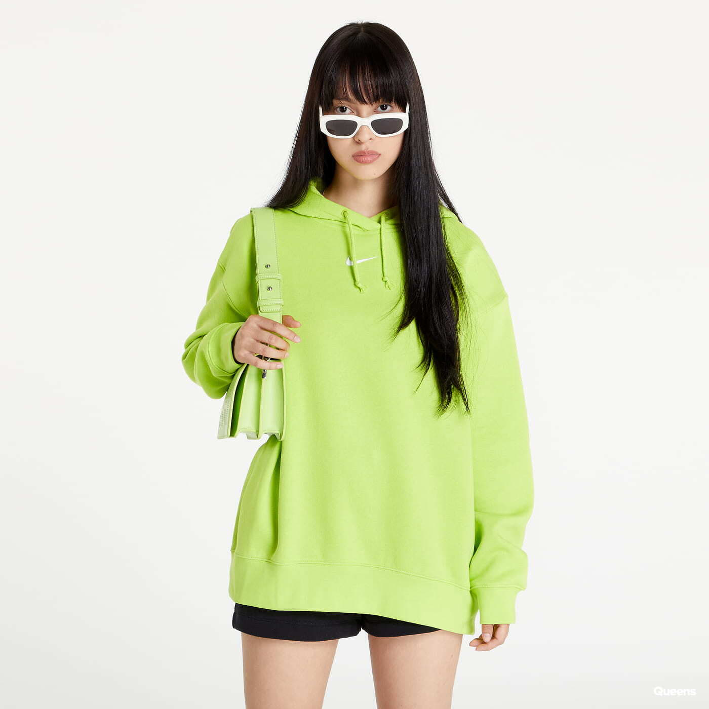 Neon green hoodie dress clearance