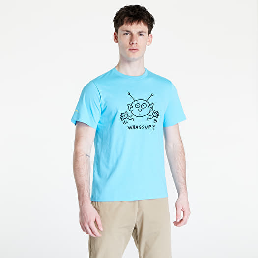 T Shirts Converse x Keith Haring Alien T Shirt Blue Queens