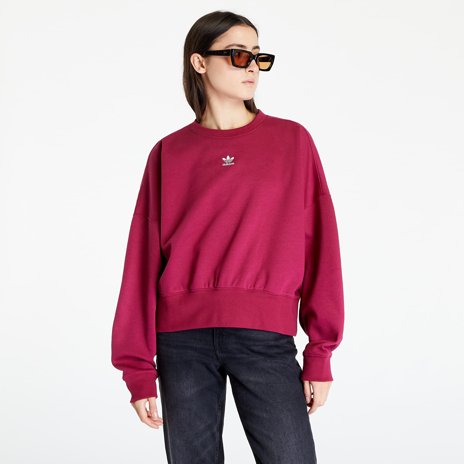 Adidas sweatshirt burgundy online