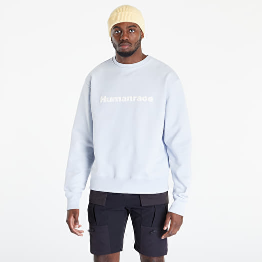 Sweatshirts adidas Originals Pharrell Williams Basics Crew Sweatshirt Gender Neutral Blue Queens