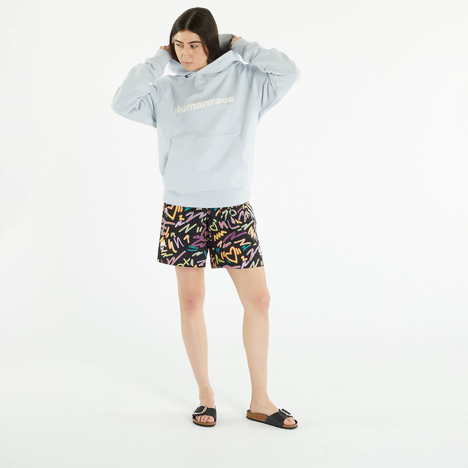 Sweatshirts adidas Originals Pharrell Williams Basics Hoodie (Gender Neutral) Halo Blue