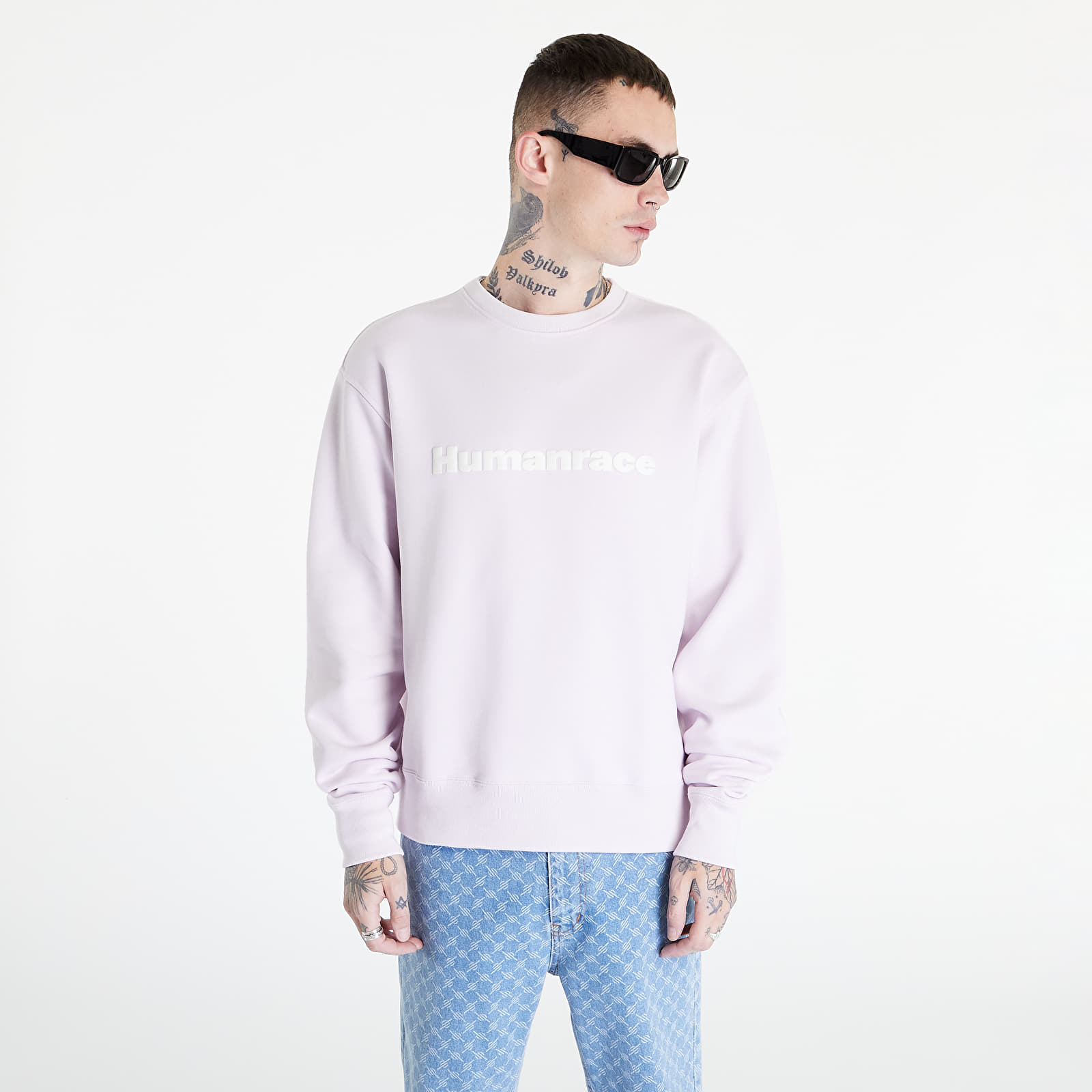 Φούτερ adidas Originals Pharrell Williams Basics Crew Sweatshirt (Gender Neutral) Almost Pink