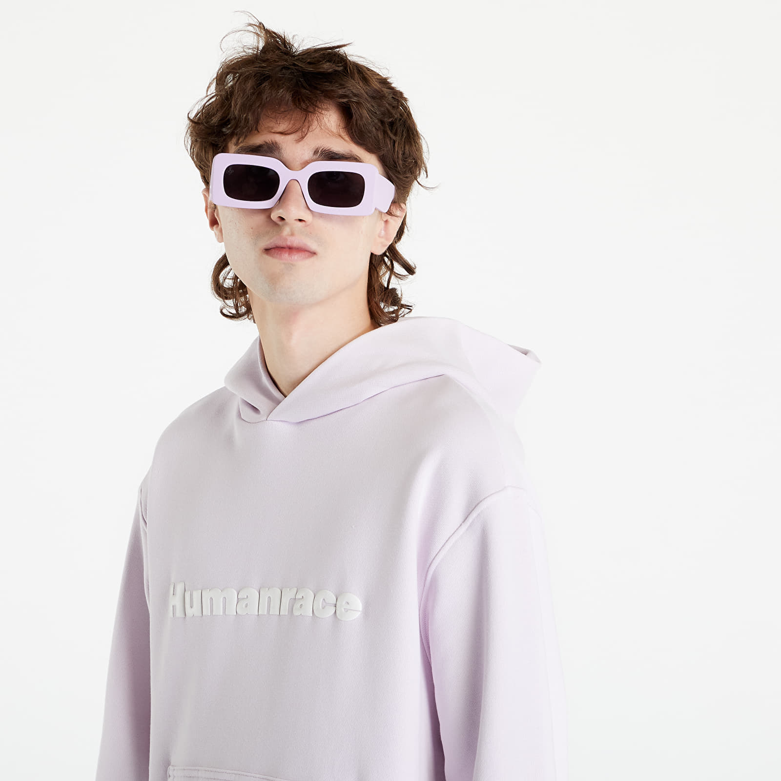 Hættetrøjer og sweatshirts adidas Originals Pharrell Williams Basics Hoodie (Gender Neutral) Almost Pink