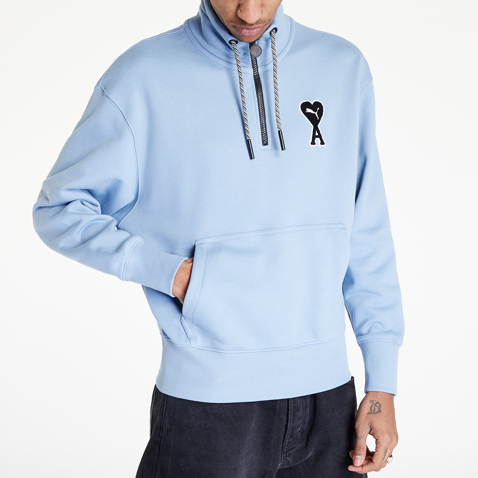 Hanorace Puma x AMI HZ Sweatshirt Faded Denim