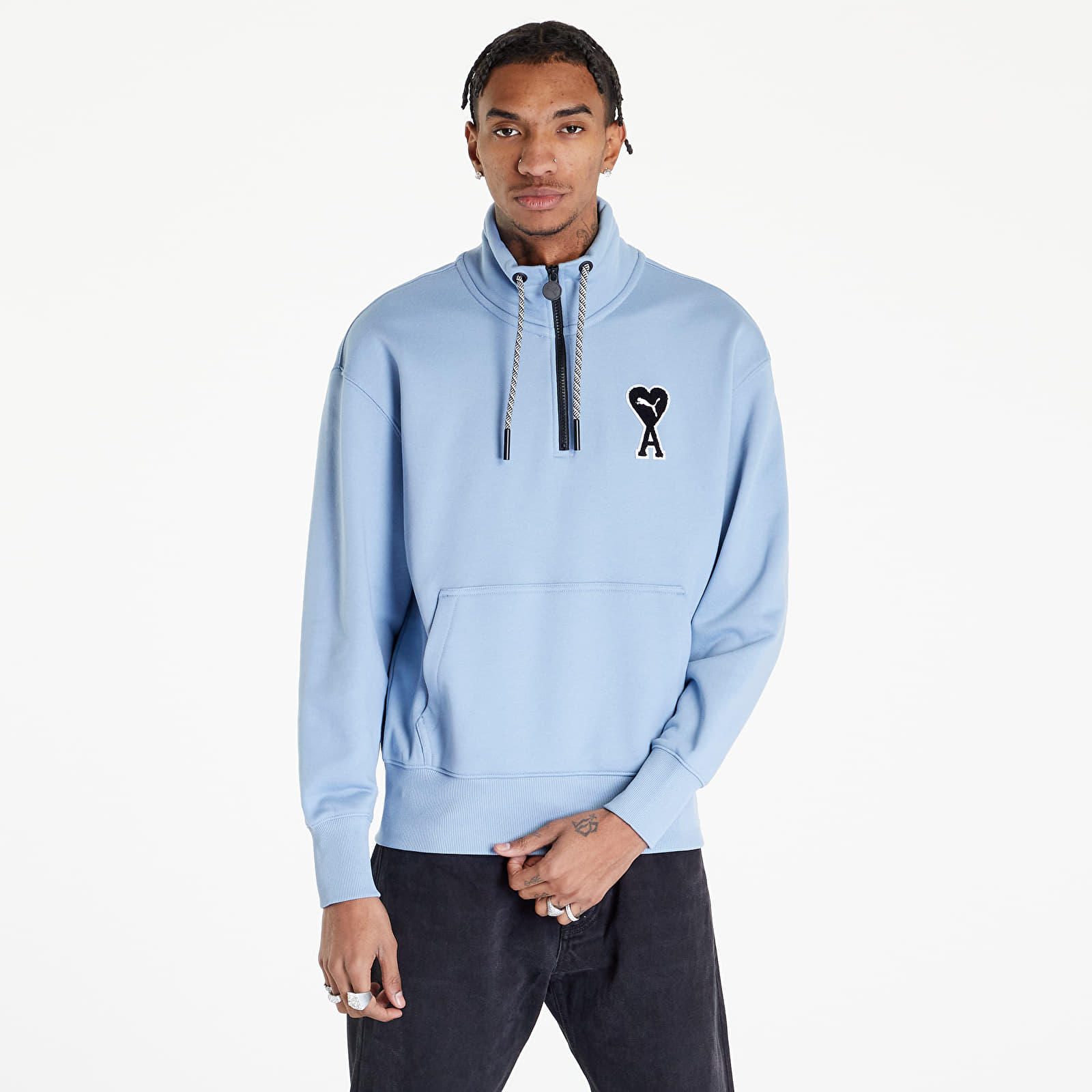 Hanorace Puma x AMI HZ Sweatshirt Faded Denim
