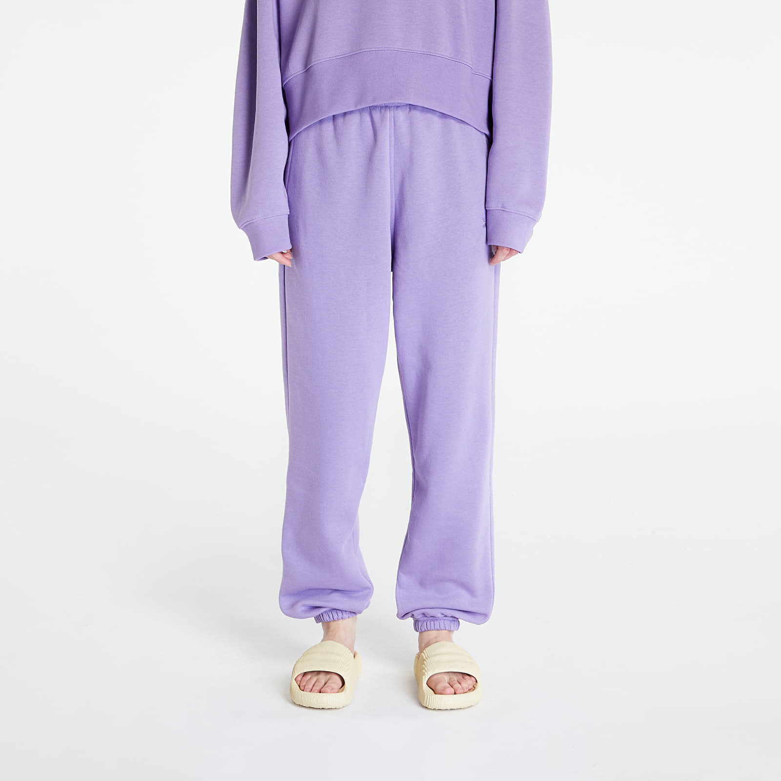 Adidas lilac sweatpants deals